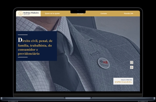 Landing Page - Advogado Rodrigo Pinheiro
